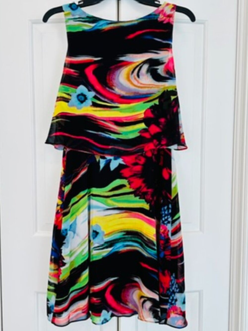 Betsey Johnson Watercolor Popover Dress Size 6 - Picture 3 of 7